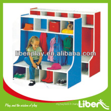 Cabinet de jouet en bois pour enfants respectueux de l&#39;environnement avec faible prix LE.OT.058